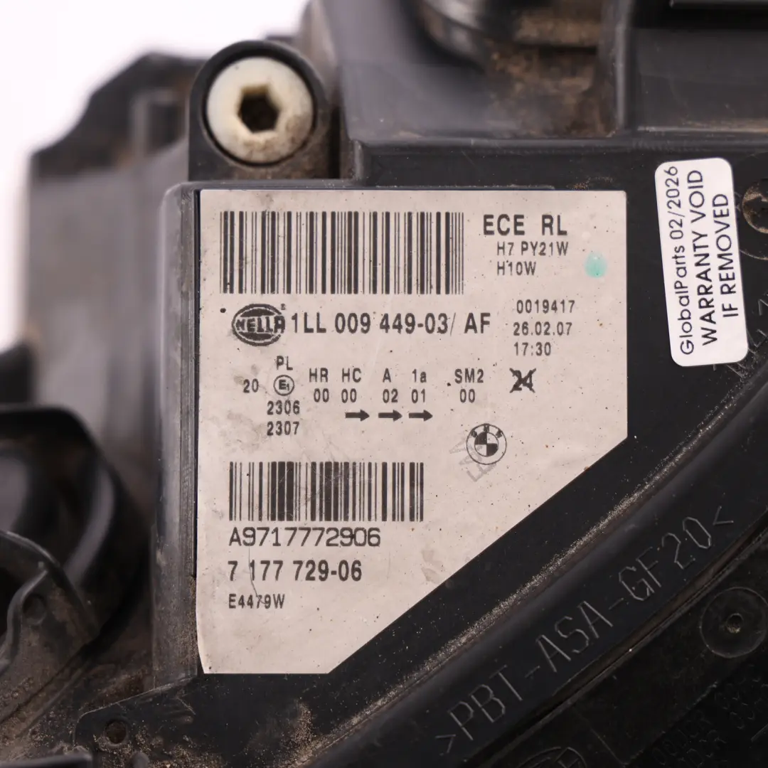 BMW 5 Series E60 E61 LCI Headlight Headlamp Lamp Left N/S - SKU rhd-7177729 - Part number 7177729