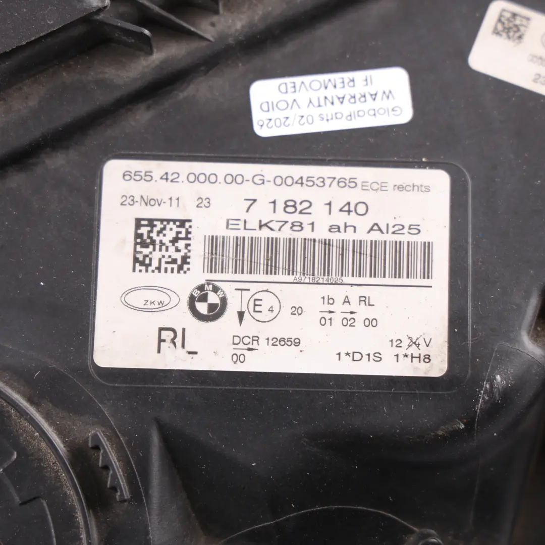 BMW F01 F02 F03 Headlight Headlamp Bi-Xenon Right O/S 7182140 - SKU RHD-7182140 - Part number 7228432