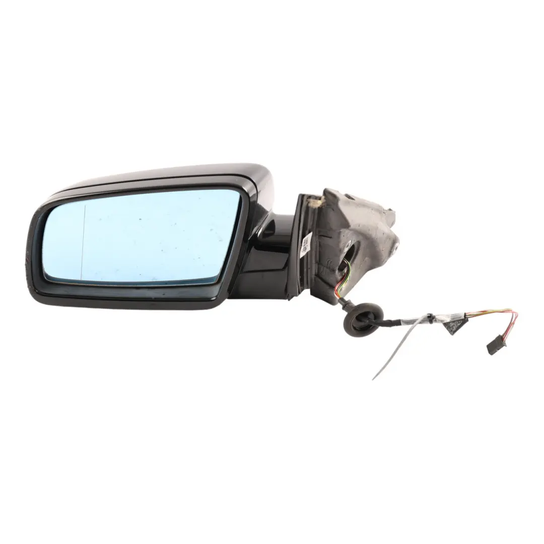 BMW 5 Series E60 E61 LCI M Sport Left Wing Mirror N/S High Gloss Carbon Black - SKU RHD-7189635-CAR - Part number 7189635