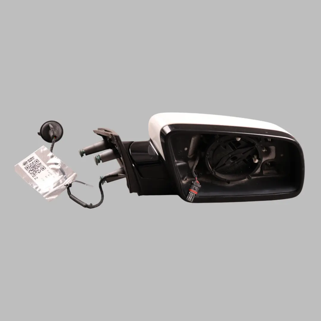 BMW E60 E61 LCI Side View Wing Mirror Right O/S Alpinweiss 3 White - 300 - SKU RHD-7189654-AW - Part number 7189654