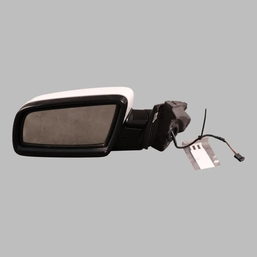 BMW E60 E61 Side View Outer Wing Mirror Left N/S Alpinweiss 3 White-300 - SKU RHD-7189655-AW - Part number 7189655