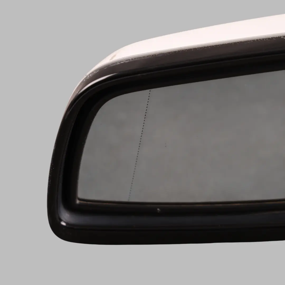 BMW E60 E61 Side View Outer Wing Mirror Left N/S Alpinweiss 3 White-300 - SKU RHD-7189655-AW - Part number 7189655