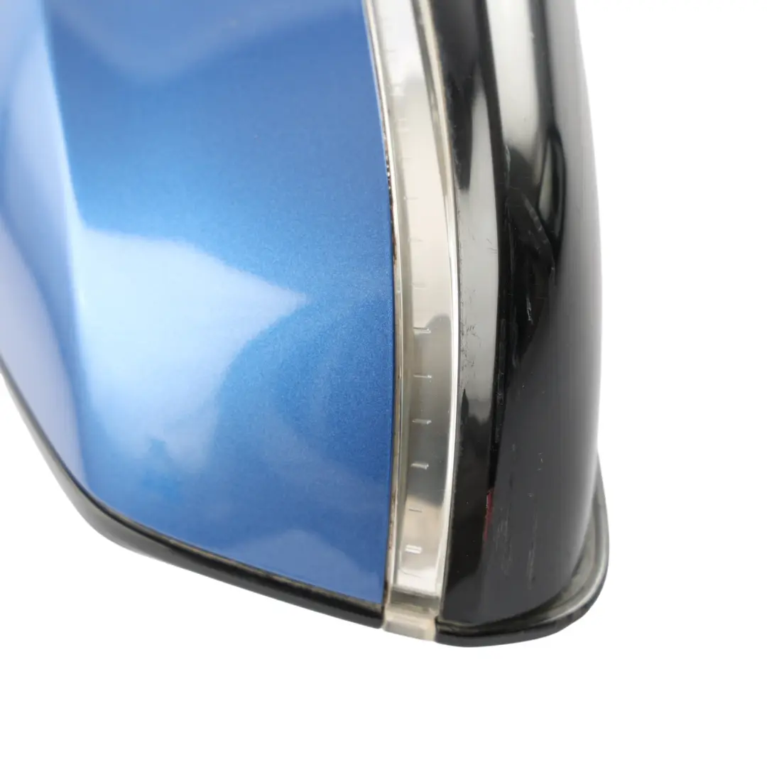 BMW 1 F20 Right Wing Mirror O/S High Gloss Auto Dip Estorilblau Estoril Blue - SKU RHD-7242824-EB - Part number 7242824