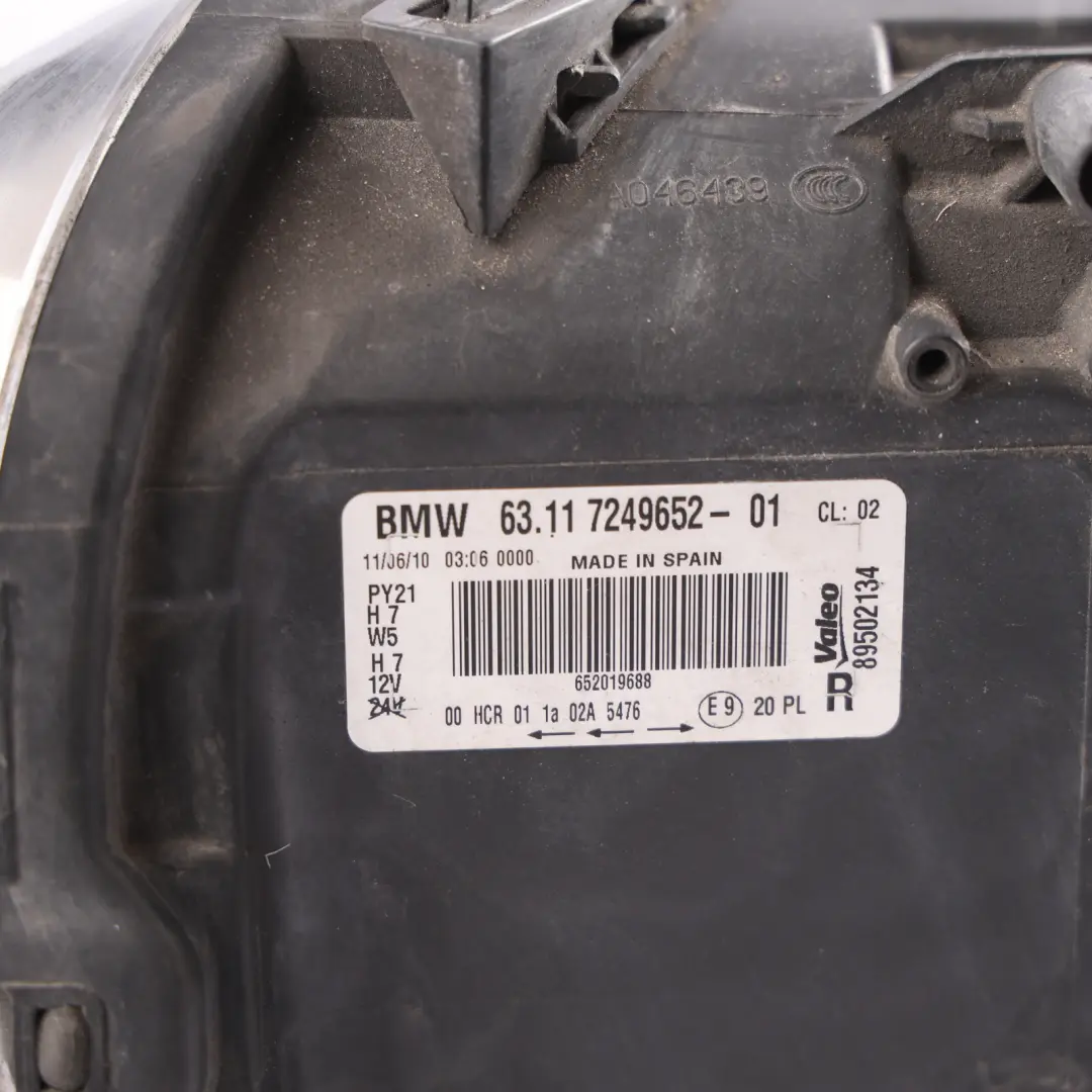 Headlight BMW E81 E82 E87 LCI Headlamp Driver Lamp Right O/S Light to with Part number 7249652 Headlight BMW E81 E82 E87 LCI Headlamp Driver Lamp Right O/S Light - SKU RHD-7249652-4 - Part number 7249652