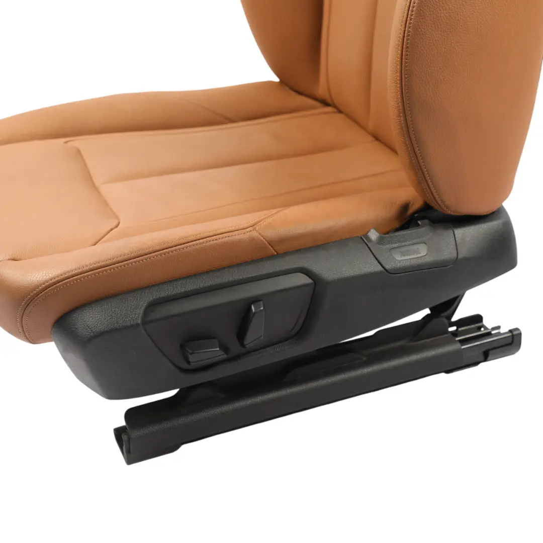BMW F30 F31 F36 Front Seat Heated Electric Leather Dakota Saddle Brown Left N/S - SKU RHD-7303723-1 - Part number 7303723