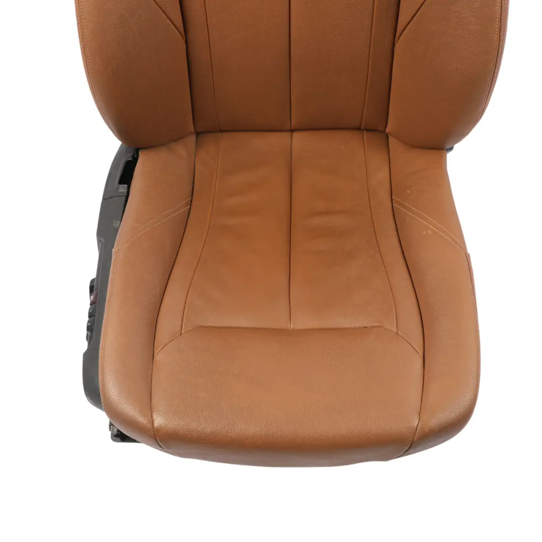 Front Seat Heated Memory Leather Dakota Saddle Brown Right O/S to BMW F30 F31 F36 with Part number 7303724 BMW F30 F31 F36 Front Seat Heated Memory Leather Dakota Saddle Brown Right O/S - SKU RHD-7303724-1 - Part number 7303724