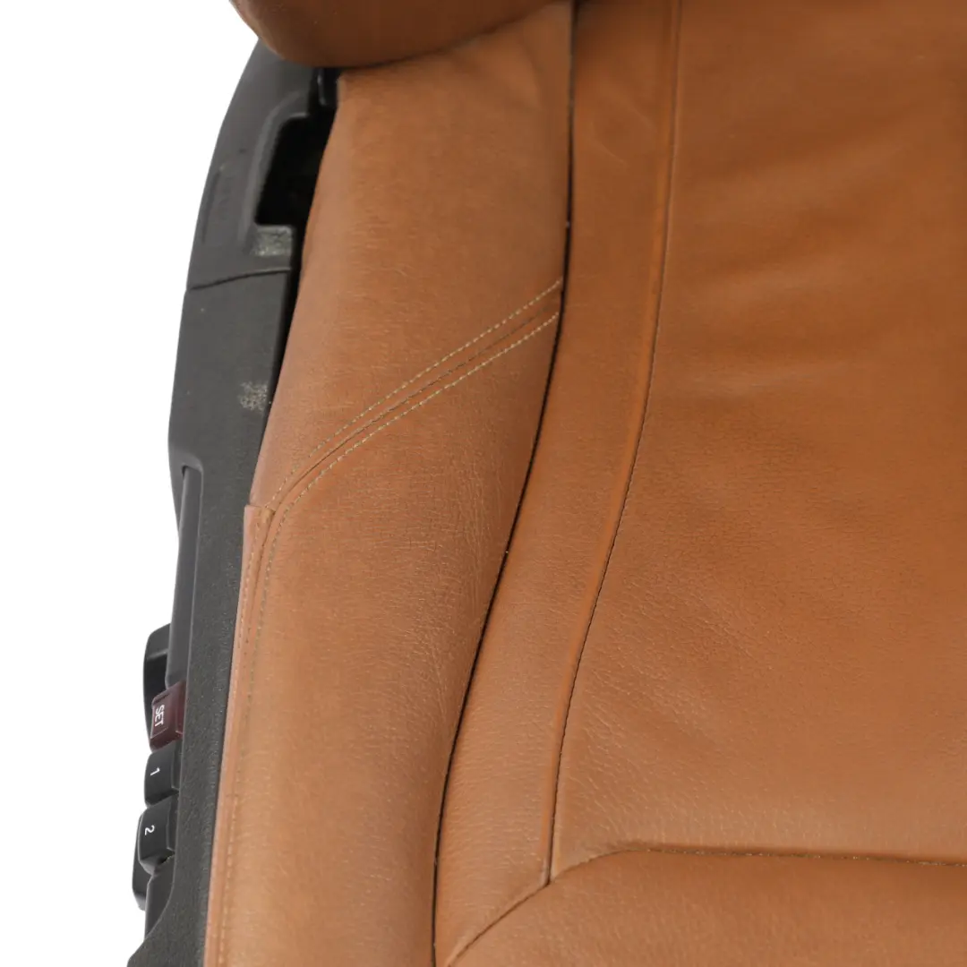 BMW F30 F31 F36 Front Seat Heated Memory Leather Dakota Saddle Brown Right O/S - SKU RHD-7303724-1 - Part number 7303724