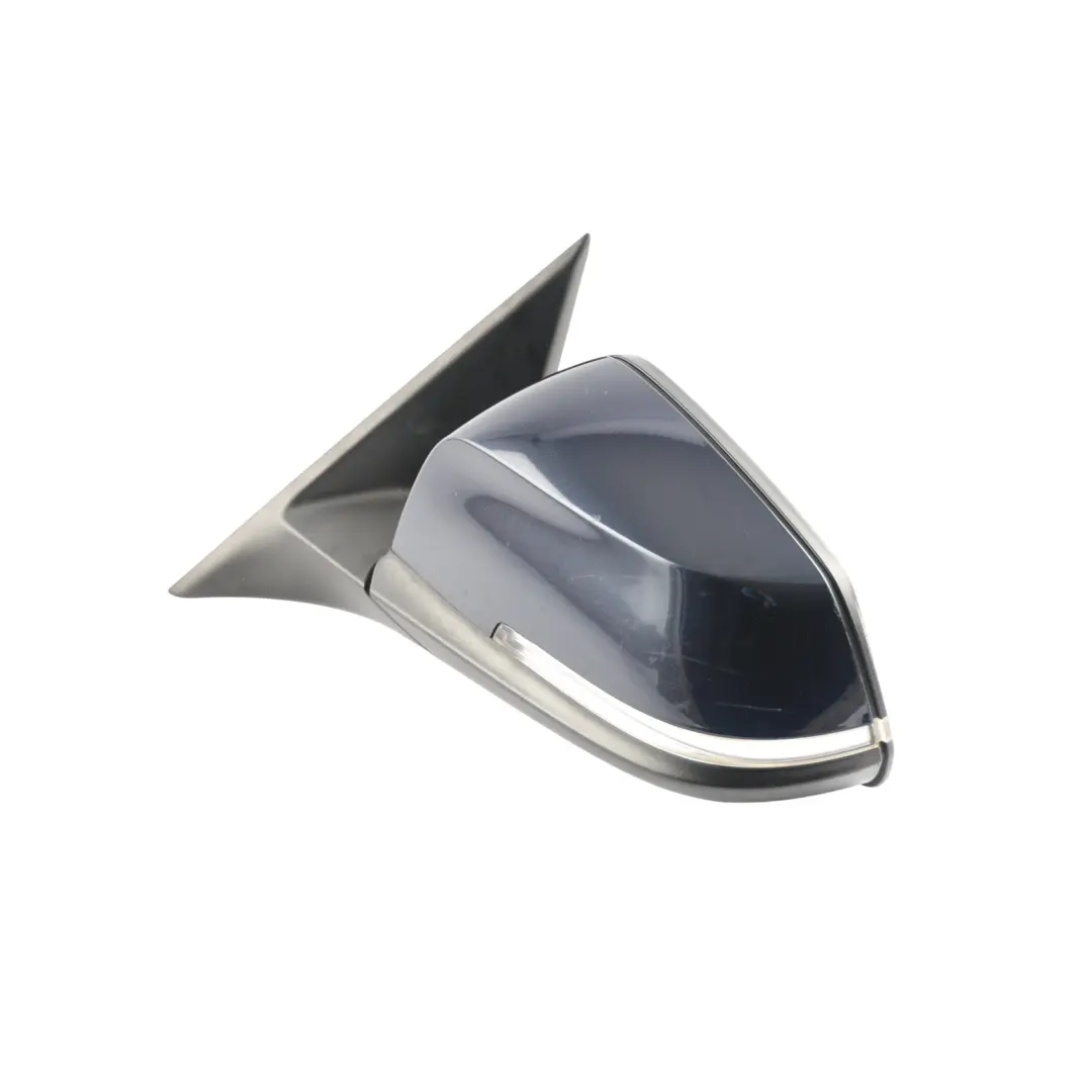 BMW F30 F31 Wing Outside Mirror Heated Left N/S Imperial Blue Metallic - A89 - SKU RHD-7345655-IBB1 - Part number 7345655