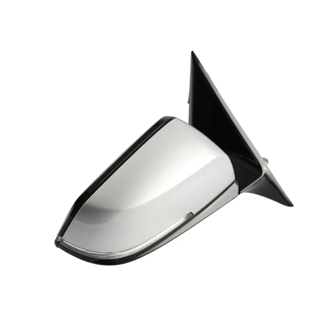 BMW F30 F31 High Gloss Heated Right Wing Mirror O/S Glacier Silber Metallic-A83 - SKU RHD-7345660-GSB - Part number 7345660