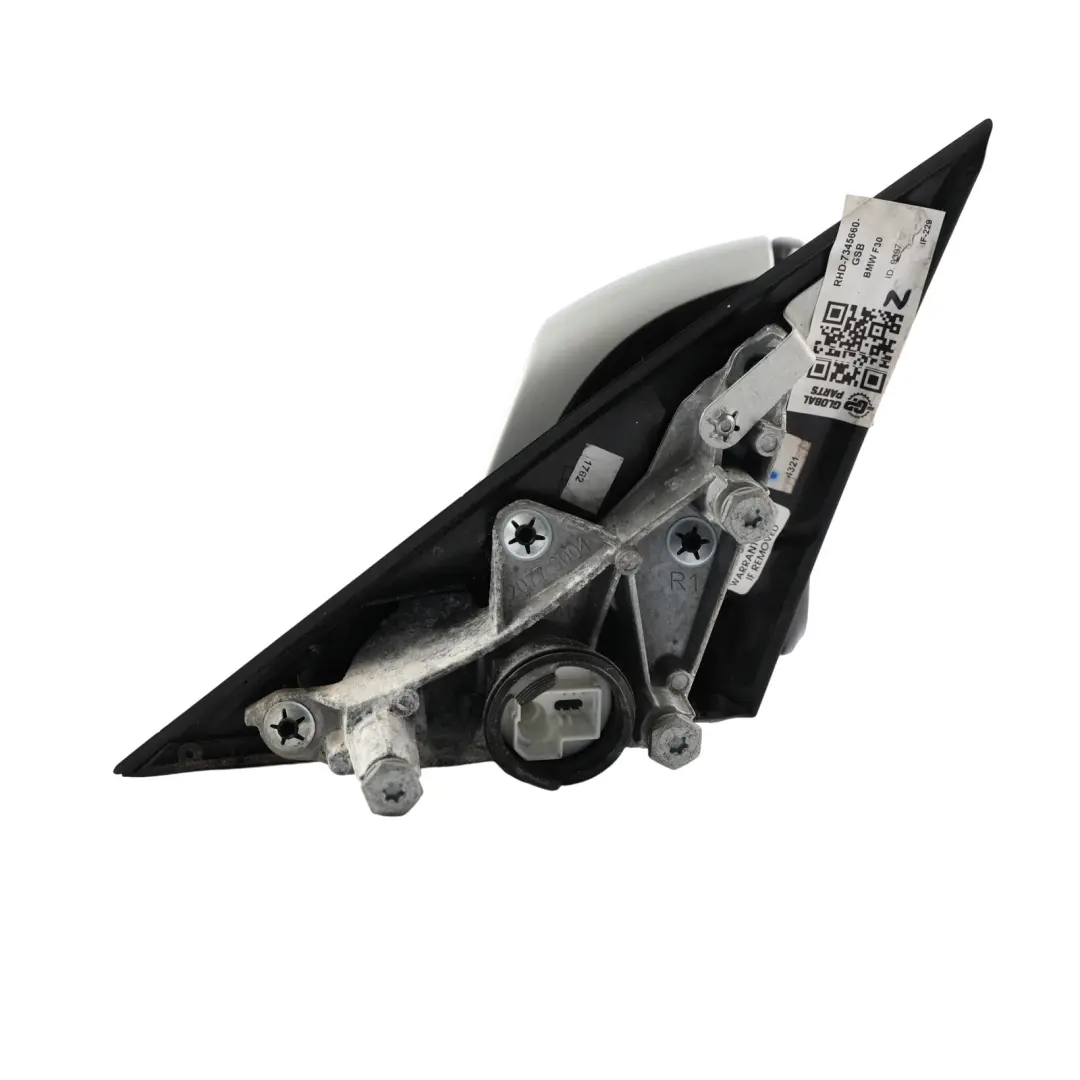 BMW F30 F31 High Gloss Heated Right Wing Mirror O/S Glacier Silber Metallic-A83 - SKU RHD-7345660-GSB - Part number 7345660