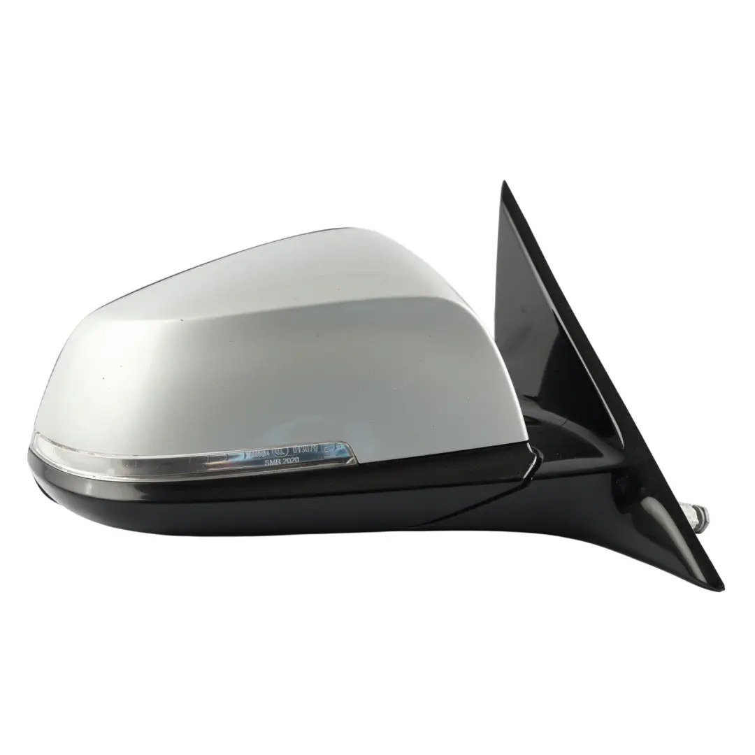BMW F30 F31 High Gloss Heated Right Wing Mirror O/S Glacier Silber Metallic-A83 - SKU RHD-7345660-GSB - Part number 7345660