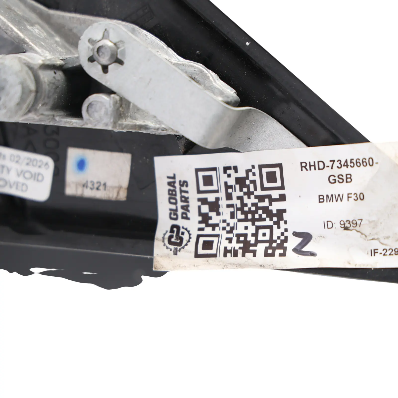 BMW F30 F31 High Gloss Heated Right Wing Mirror O/S Glacier Silber Metallic-A83