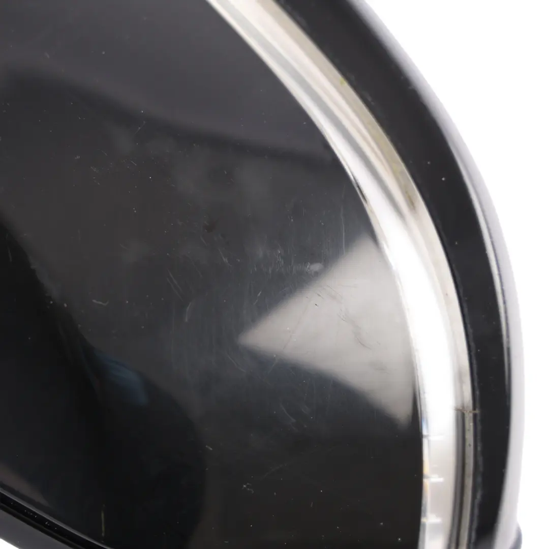 BMW F30 F31 Wing Mirror Shadow Line Heated Auto Dip Right O/S Black Sapphire 475 - SKU RHD-7345680-BS - Part number 7345680