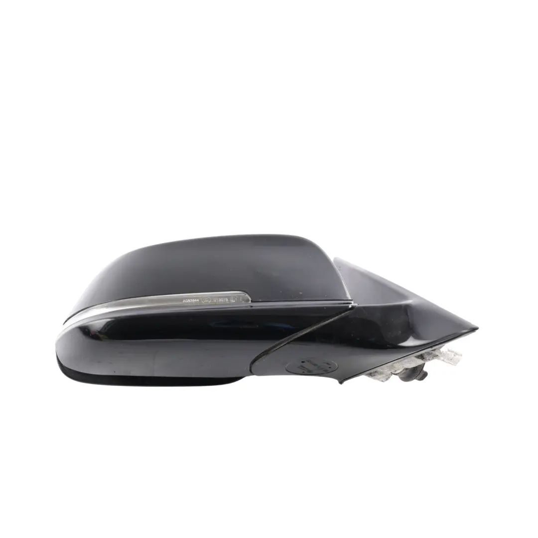 BMW F30 F31 Wing Mirror Shadow Line Heated Auto Dip Right O/S Black Sapphire 475 - SKU RHD-7345680-BS - Part number 7345680