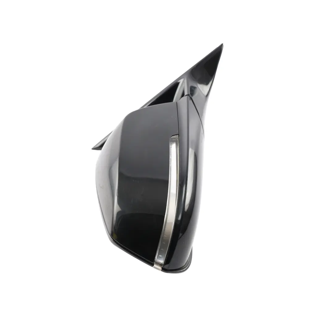 BMW F30 F31 Wing Mirror Shadow Line Heated Auto Dip Right O/S Black Sapphire 475 - SKU RHD-7345680-BS - Part number 7345680