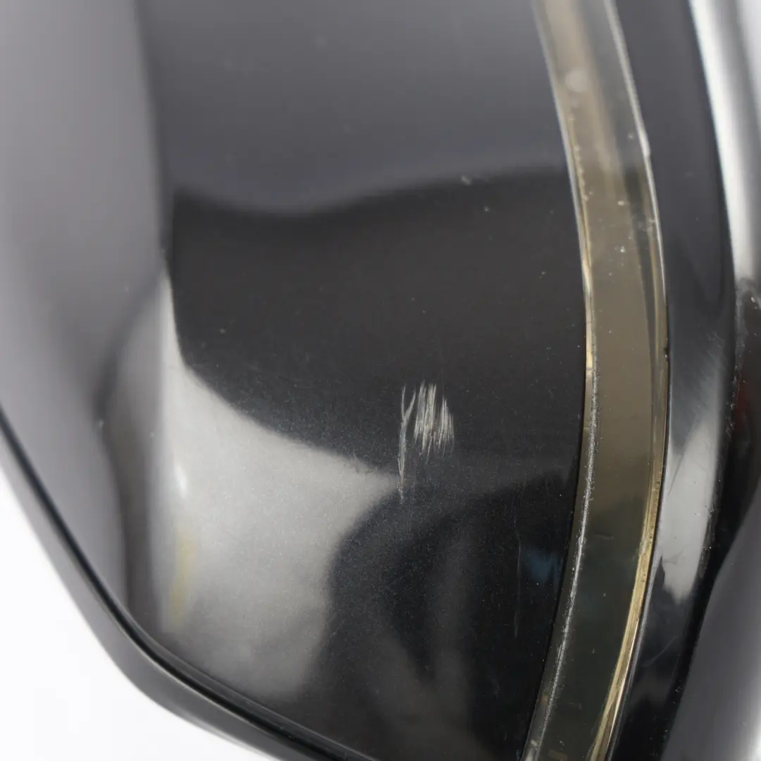 BMW F30 F31 Wing Mirror 5 Pins Heated Shadow Line Right O/S Black Sapphire - 475 - SKU RHD-7345680-BS2 - Part number 7345680