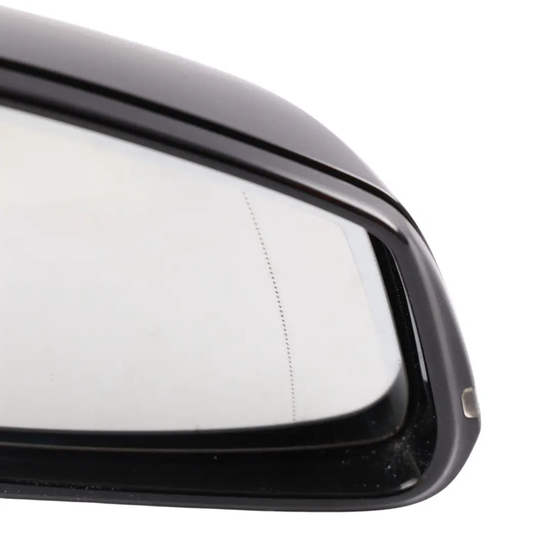 BMW F30 F31 Wing Mirror 5 Pins Heated Shadow Line Right O/S Black Sapphire - 475 - SKU RHD-7345680-BS2 - Part number 7345680