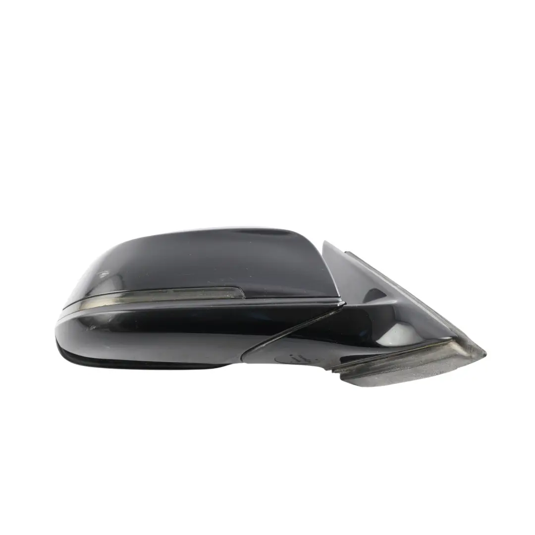 BMW F30 F31 Wing Mirror 5 Pins Heated Shadow Line Right O/S Black Sapphire - 475 - SKU RHD-7345680-BS2 - Part number 7345680