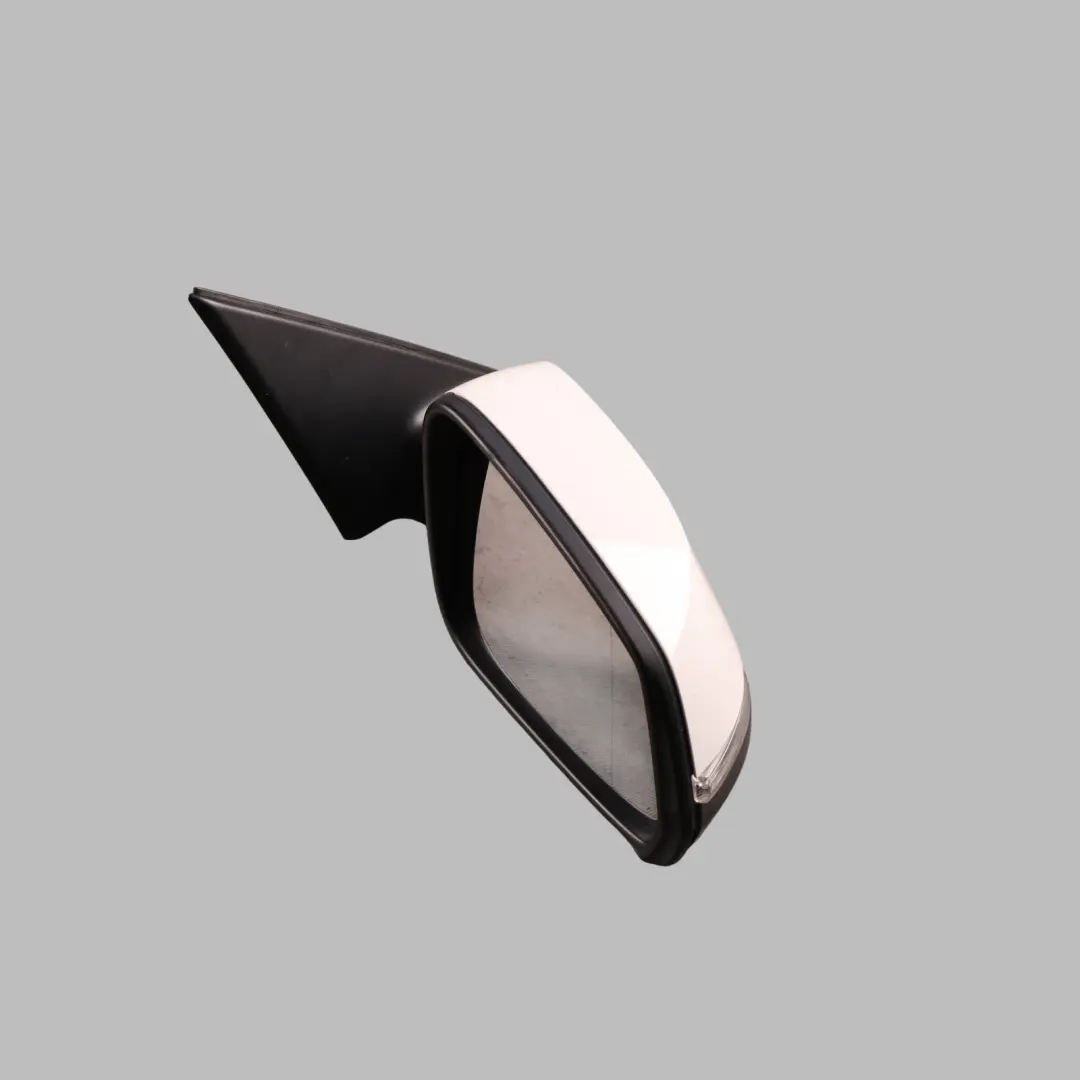 BMW F10 F11 LCI Outside Wing Mirror Heated Right Door O/S Alpine White - 300 - SKU rhd-7350642-AW - Part number 7350642