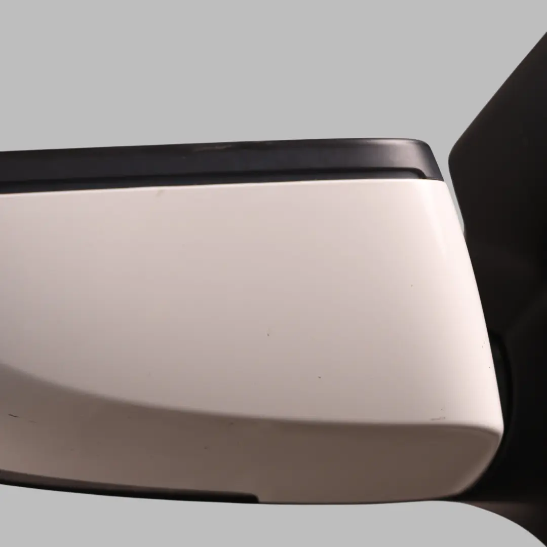 BMW F10 F11 LCI Outside Wing Mirror Heated Right Door O/S Alpine White - 300 - SKU rhd-7350642-AW - Part number 7350642