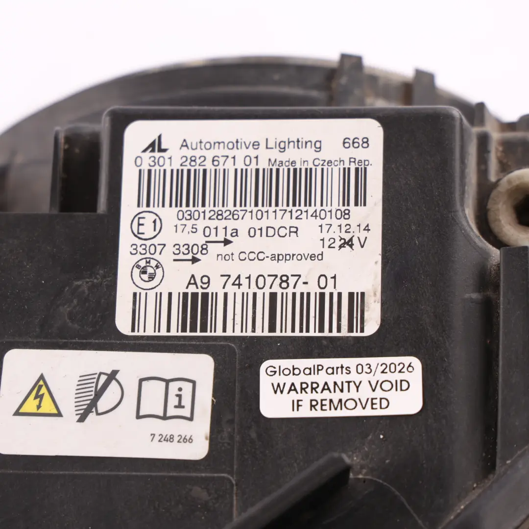 BMW F32 F33 F80 M3 Bi-Xenon Headlight Headlamp Front Light Lamp Left N/S 7387543 - SKU RHD-7377845-1 - Part number 7377845