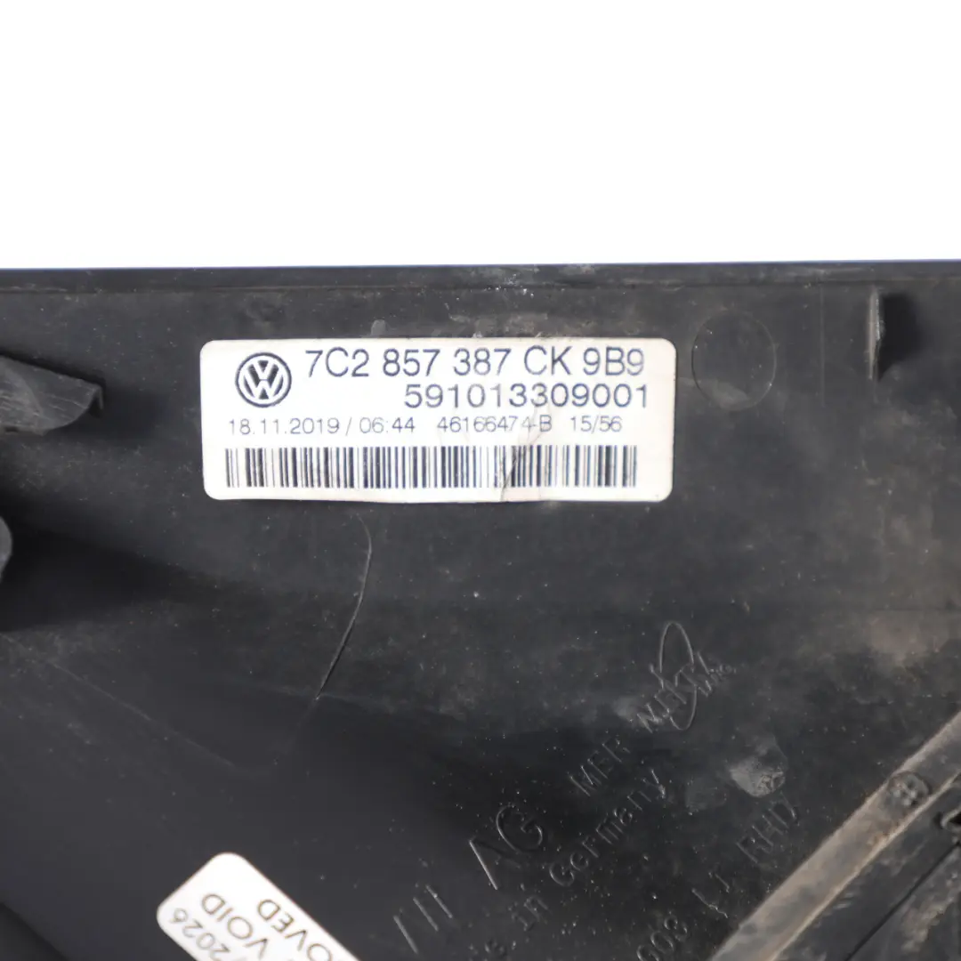 VW Crafter Mk2 Side View Wing Mirror Electric Left N/S Primed - SKU RHD-7C2857387CK-PRIM - Part number 7C2857387CK
