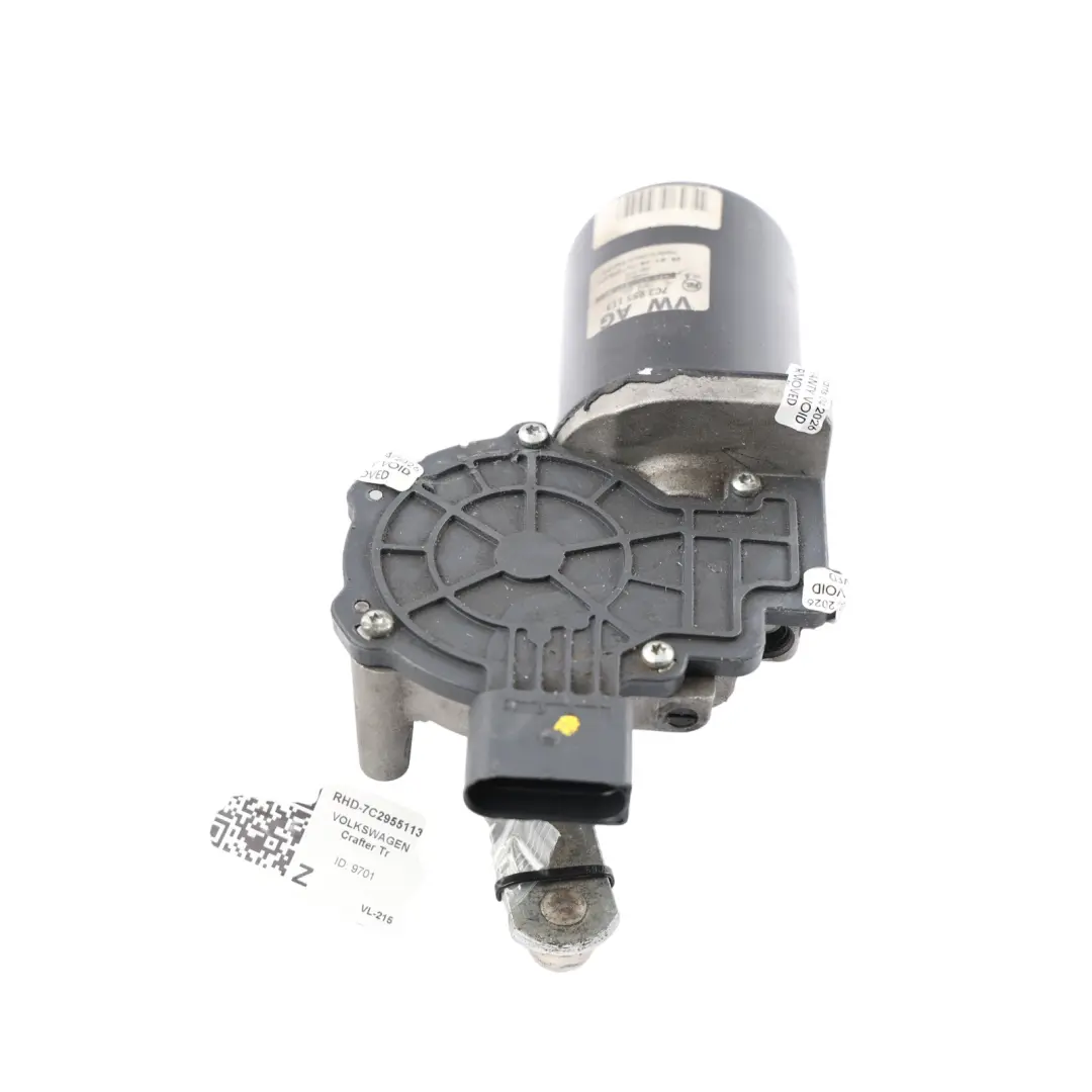 Mk2 Front Wiper Motor Unit Module to Volkswagen Crafter SY with Part number 7C2955113 Volkswagen Crafter SY Mk2 Front Wiper Motor Unit Module - SKU RHD-7C2955113 - Part number 7C2955113