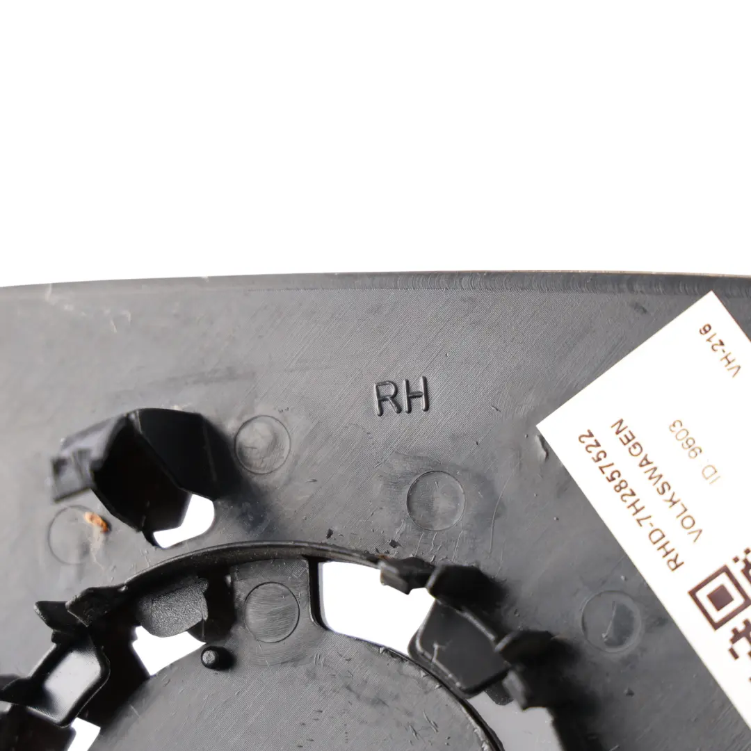 Wing Mirror Glass Insert Right O/S to Volkswagen Transporter T5 with Part number 7H2857522 Volkswagen Transporter T5 Wing Mirror Glass Insert Right O/S - SKU RHD-7H2857522 - Part number 7H2857522