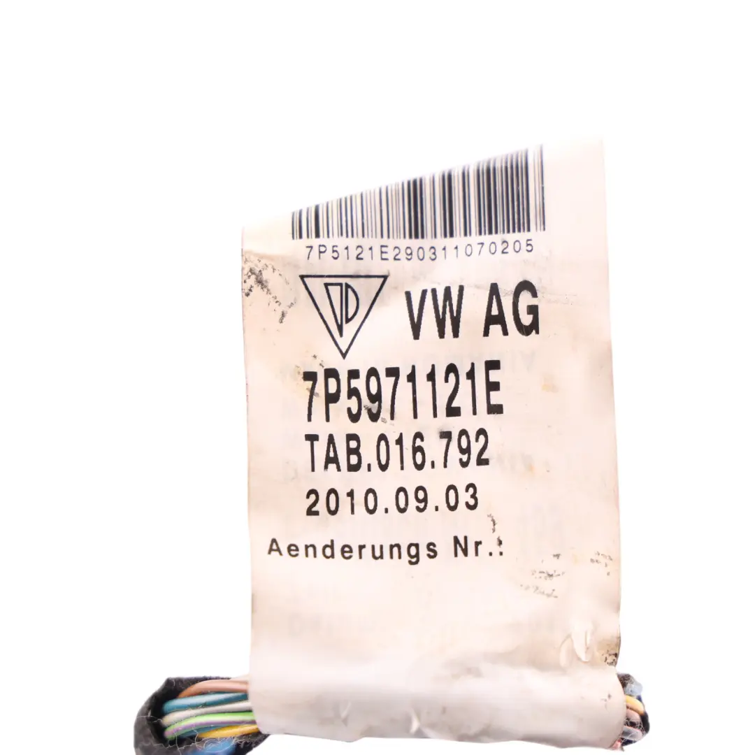 Porsche Cayenne 92A Front Door Wiring Harness Cable Loom - SKU RHD-7P5971121E - Part number 7P5971121E