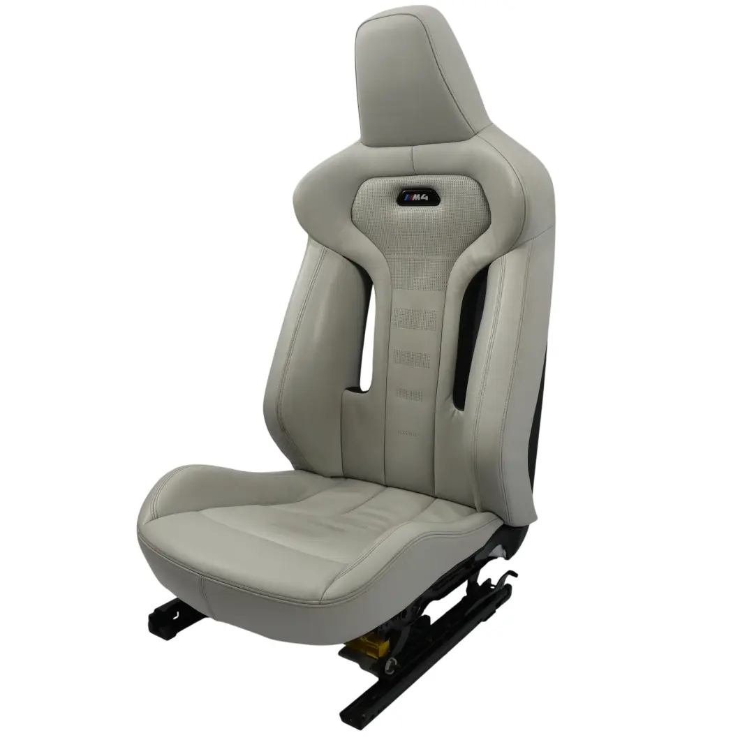 BMW F82 M4 Seat Front Right O/S Heated Memory Leather Merino Silverstone - SKU RHD-8069552 - Part number 8069552