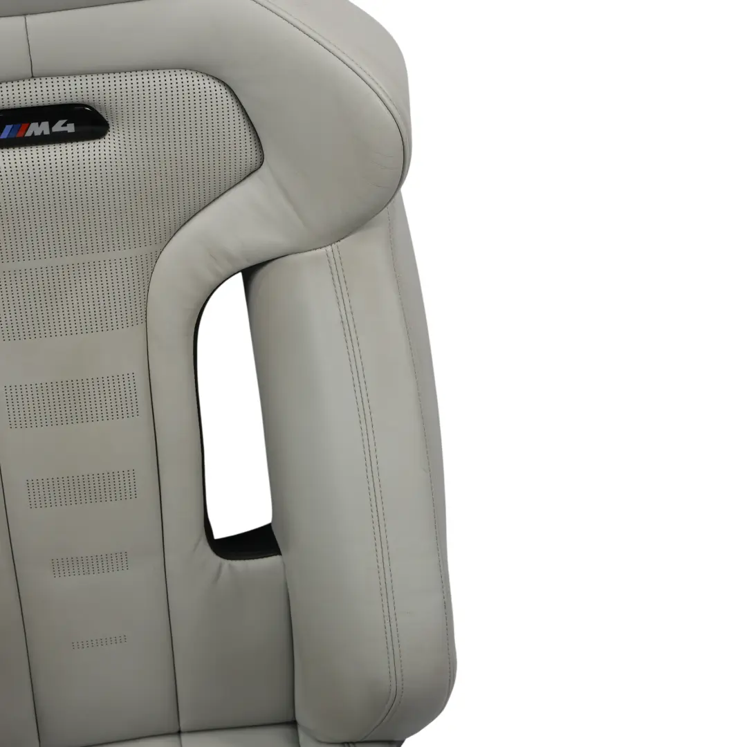 BMW F82 M4 Seat Front Right O/S Heated Memory Leather Merino Silverstone - SKU RHD-8069552 - Part number 8069552