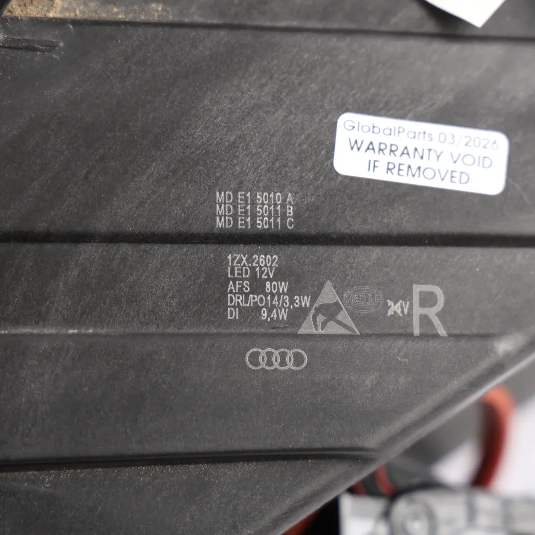 Headlight Headlamp LED Matrix Right O/S to Audi Q5 FY with Part number 80A941036F Audi Q5 FY Headlight Headlamp LED Matrix Right O/S - SKU RHD-80A941036F - Part number 80A941036F