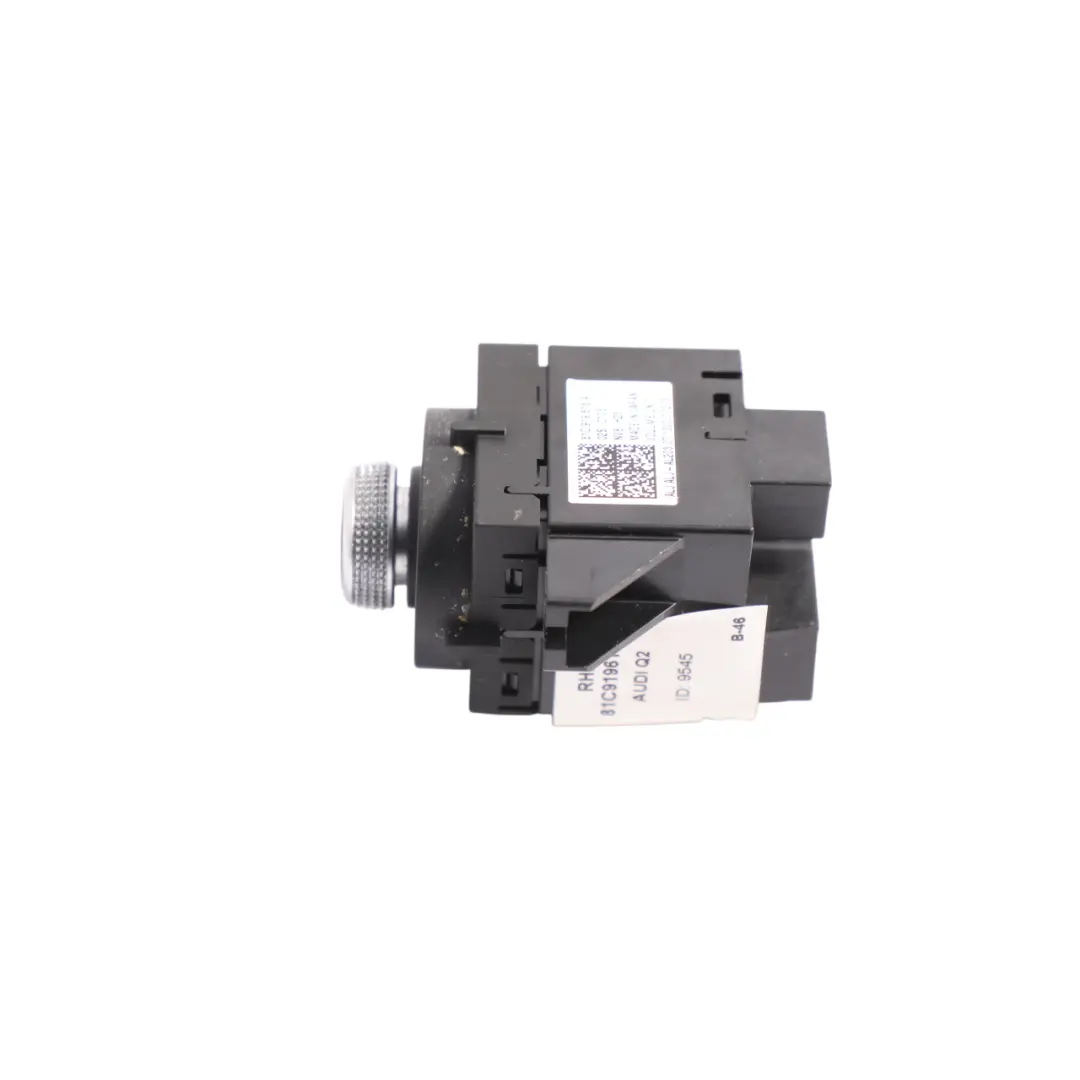 Audi Q2 GA Audio Radio Volume Media Regulator Control Panel Switch - SKU RHD-81C919616A - Part number 81C919616A