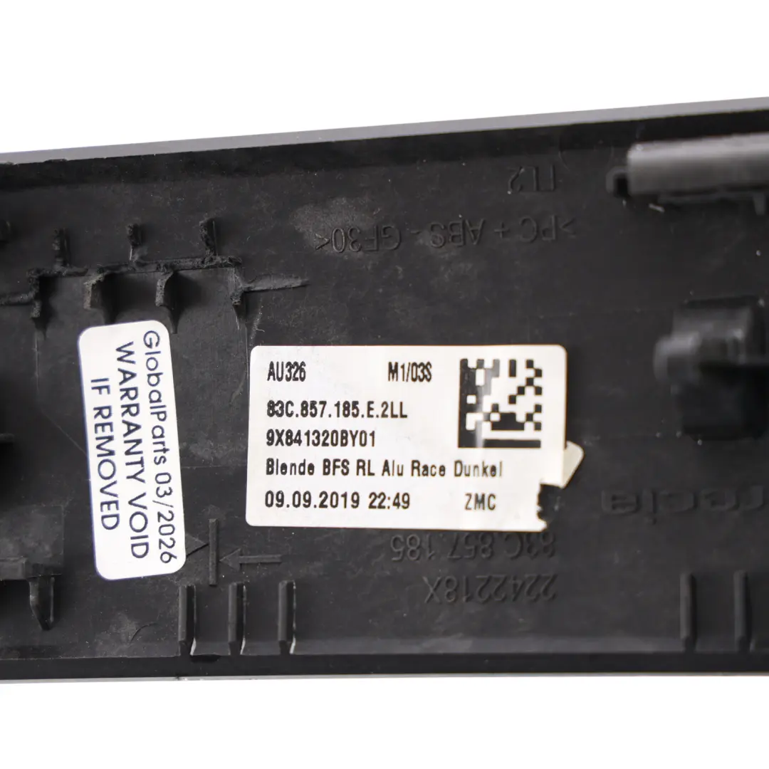 Audi RSQ3 F3 Dashboard Trim Strip Panel Aluminium Race Dark - SKU RHD-83C857185E - Part number 83C857185E