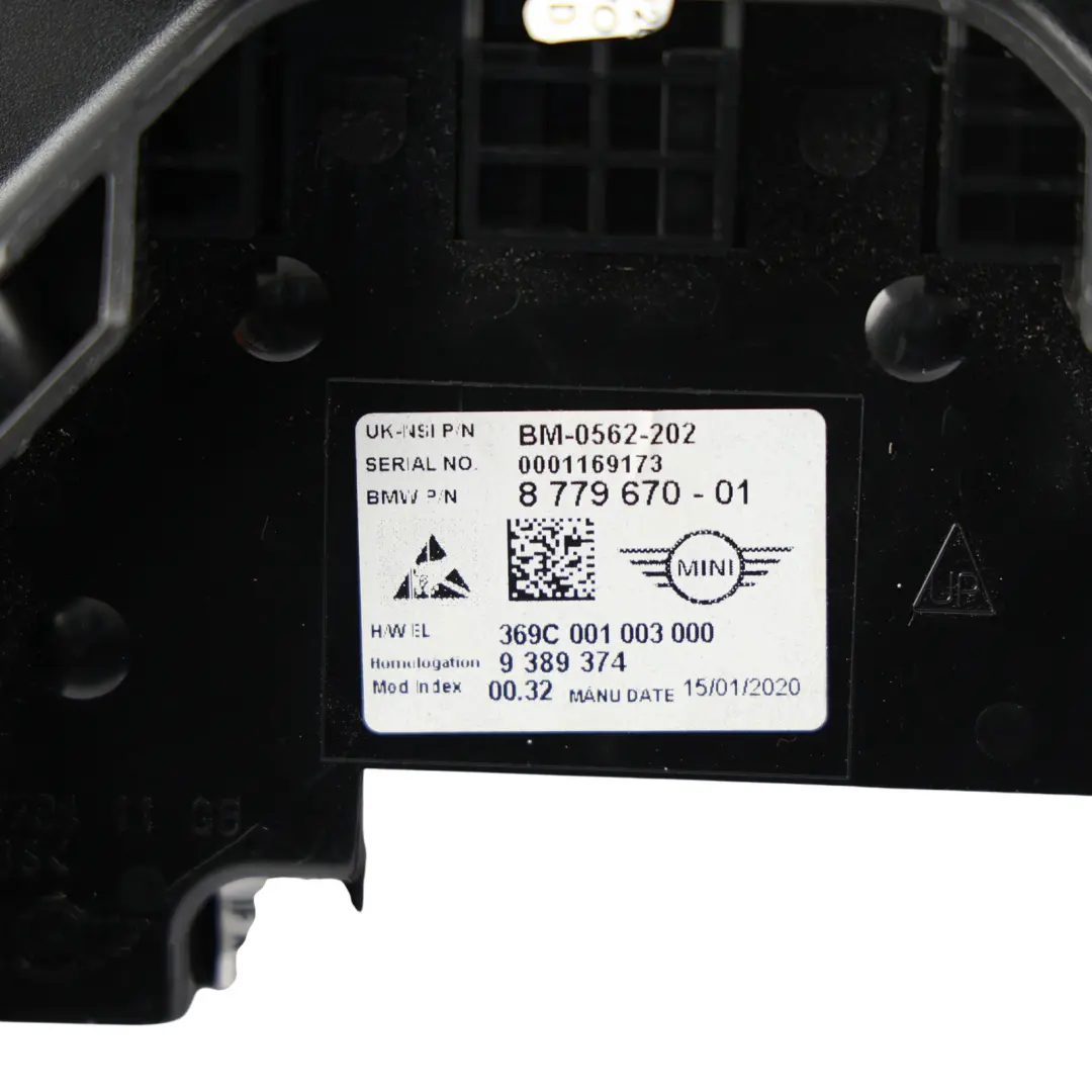 Mini Countryman F60 Instrument Cluster Speedometer Automatic Petrol - SKU RHD-8779670 - Part number 8779670