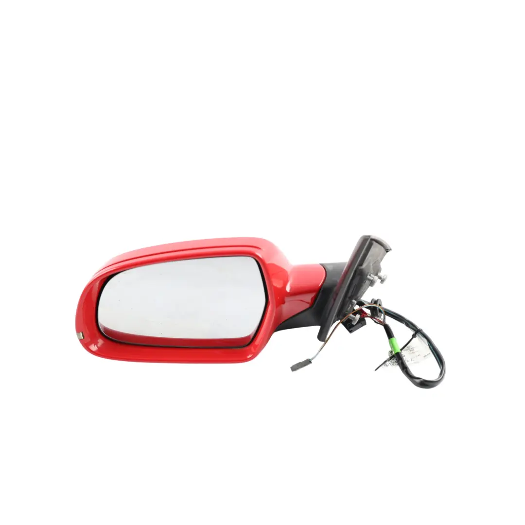 Audi A5 8T Electric Wing Mirror Left N/S Brilliant Red - Y3J - SKU RHD-8F2857409AD-BRR - Part number 8F2857409AD