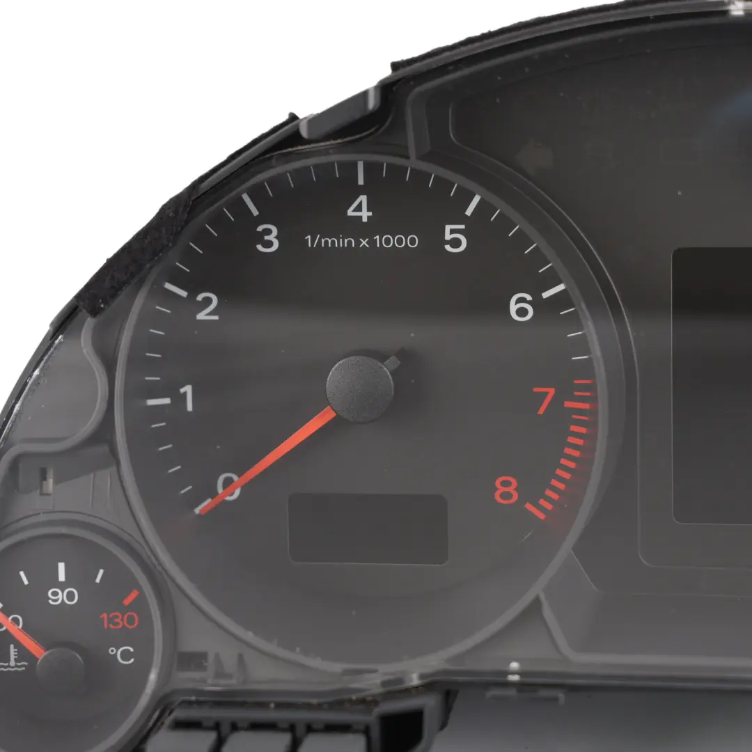 Instrument Cluster Speedometer Automatic Petrol to Audi A4 B7 Cabriolet with Part number 8H0920981D Audi A4 B7 Cabriolet Instrument Cluster Speedometer Automatic Petrol - SKU RHD-8H0920981D - Part number 8H0920981D