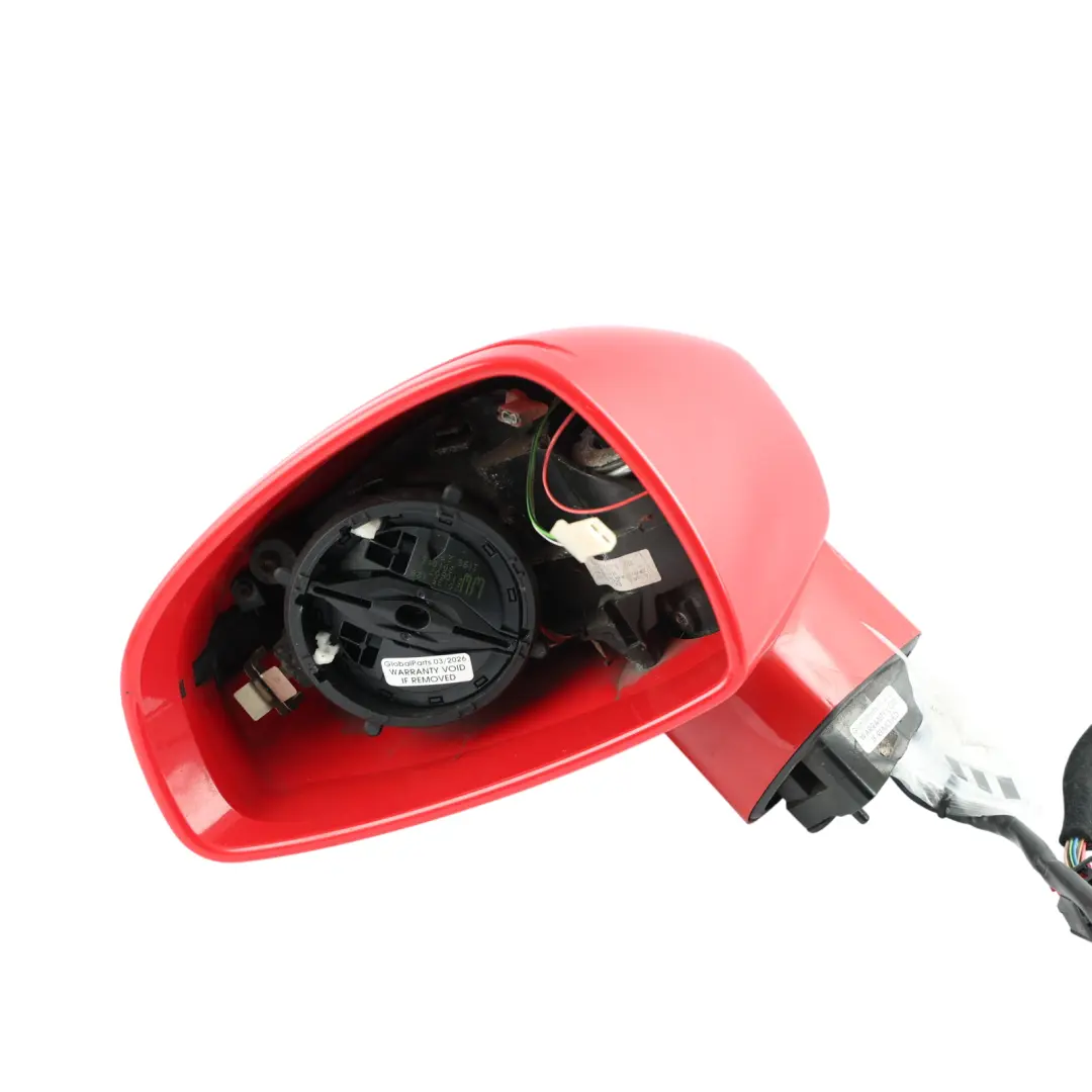 Mk2 8J Door Wing Mirror Electric Left N/S Brilliant Red - Y3J to Audi TT with Part number 8J0857501A Audi TT Mk2 8J Door Wing Mirror Electric Left N/S Brilliant Red - Y3J - SKU RHD-8J0857501A-BRR - Part number 8J0857501A