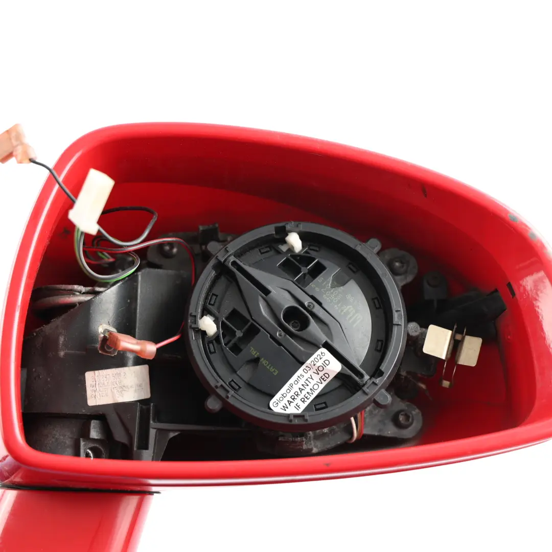 Audi TT 8J Door Wing Mirror Electric Right O/S Brilliant Red - Y3J - SKU RHD-8J0857502A-BRR - Part number 8J0857502A