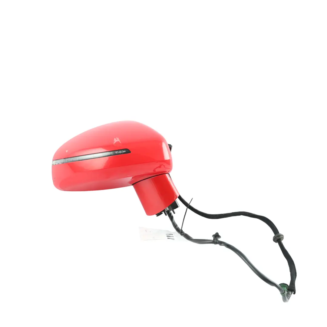 Audi TT 8J Door Wing Mirror Electric Right O/S Brilliant Red - Y3J - SKU RHD-8J0857502A-BRR - Part number 8J0857502A