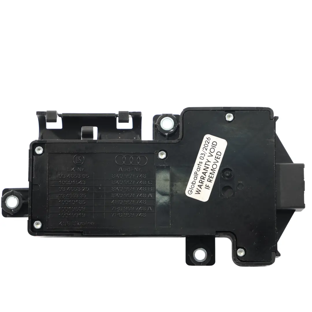 Audi A6 S6 C7 Seat Control Switch Button Panel Front Right O/S - SKU RHD-8K0959748B-1 - Part number 8K0959748B
