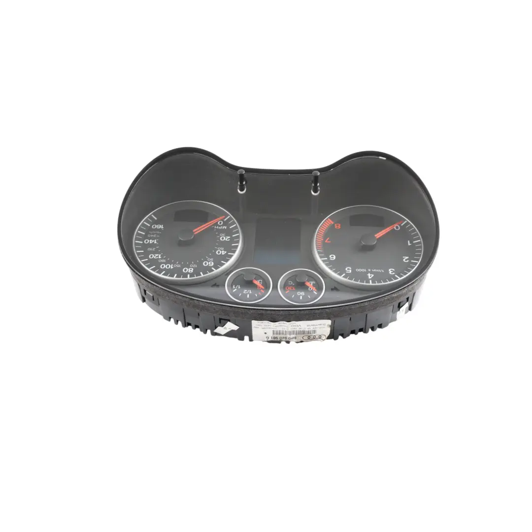 Instrument Cluster Speedometer Speedo Clocks Petrol Manual to Audi A3 8P with Part number 8P0920981G Audi A3 8P Instrument Cluster Speedometer Speedo Clocks Petrol Manual - SKU RHD-8P0920981G - Part number 8P0920981G