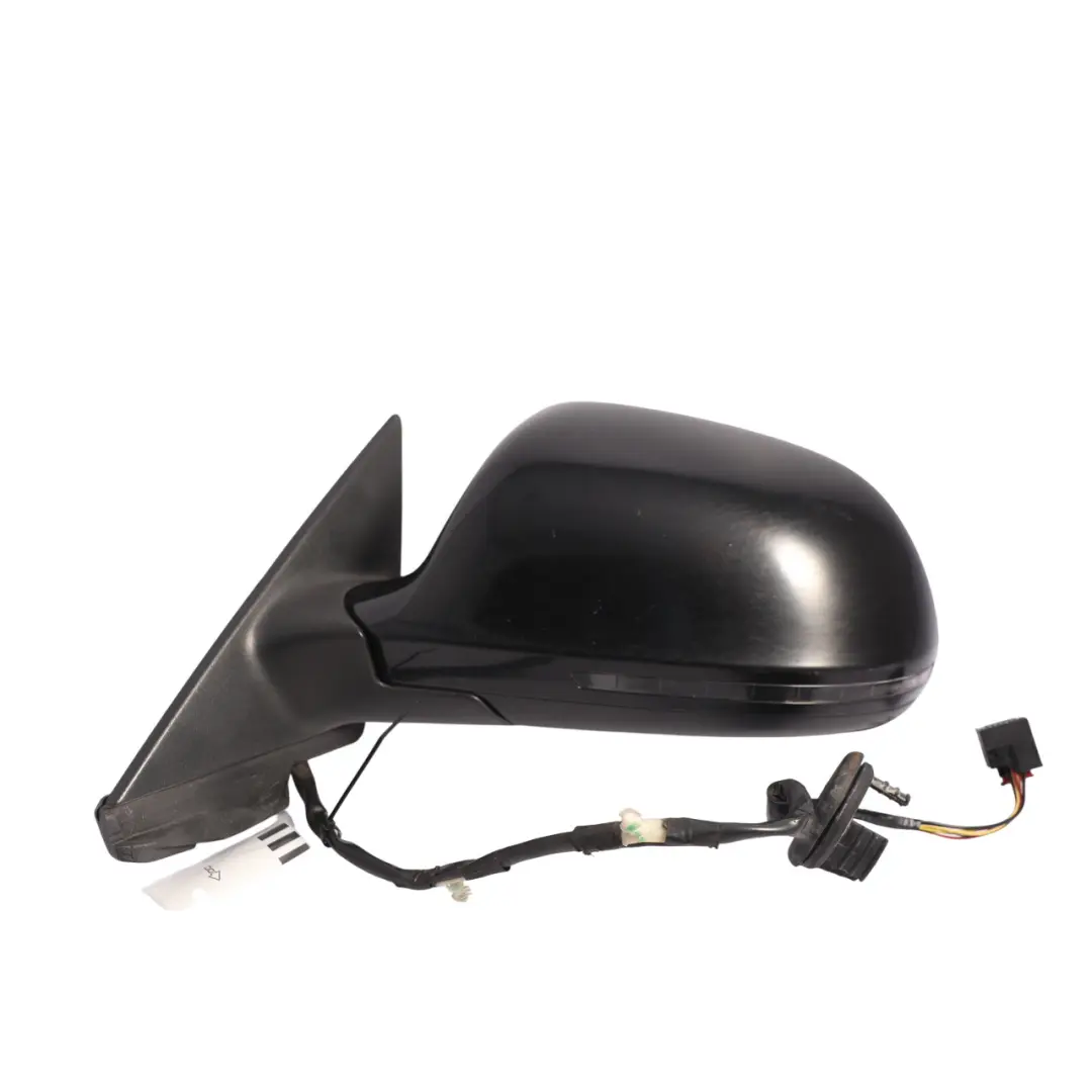 Audi A3 8P Wing Mirror Electric Heated Auto Dip Left N/S Brilliant Black - Y9B - SKU RHD-8P2858531EB-BBL1 - Part number 8P2858531EB