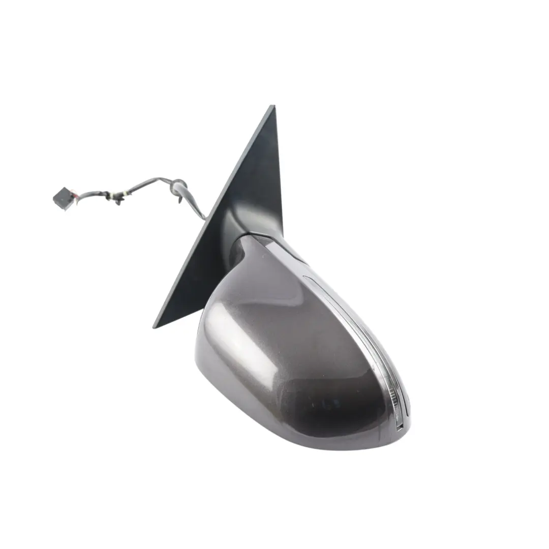Audi A3 8P Wing Mirror Electric Auto Dip Heated Right O/S Amethyst Grey - Z4X - SKU RHD-8P7858532E-AGM - Part number 8P7858532E