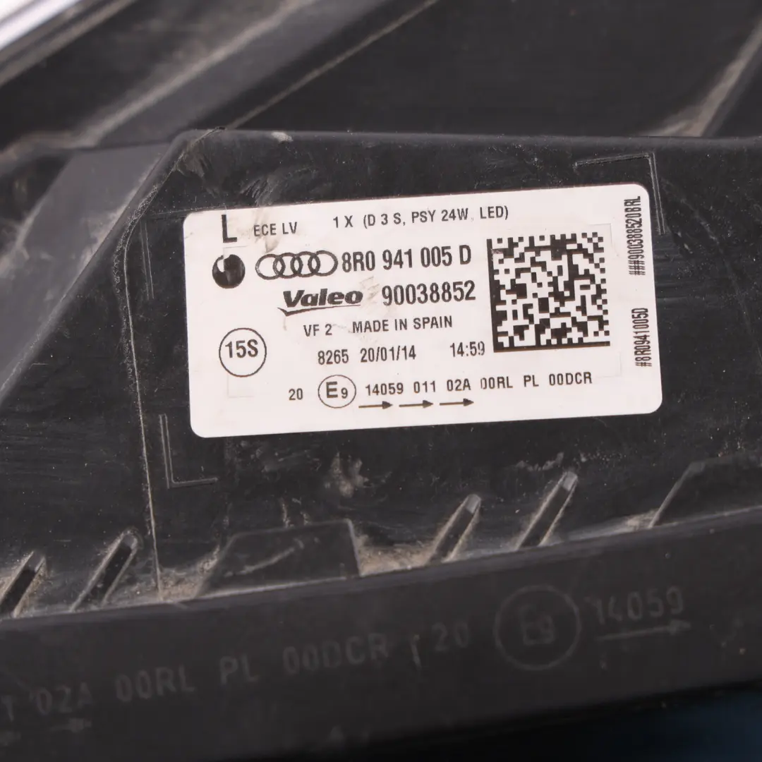 Audi Q5 8R Headlight Headlamp Lamp Light Front Left N/S 8R0941043D - SKU RHD-8R0941005D - Part number 8R0941005D