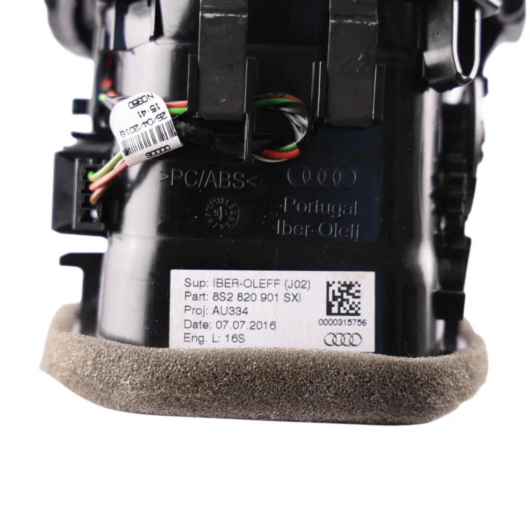 Audi TT FV Dashboard Dash Air Vent Left N/S Seat Heating Switch - SKU RHD-8S2820901-3 - Part number 8S2820901