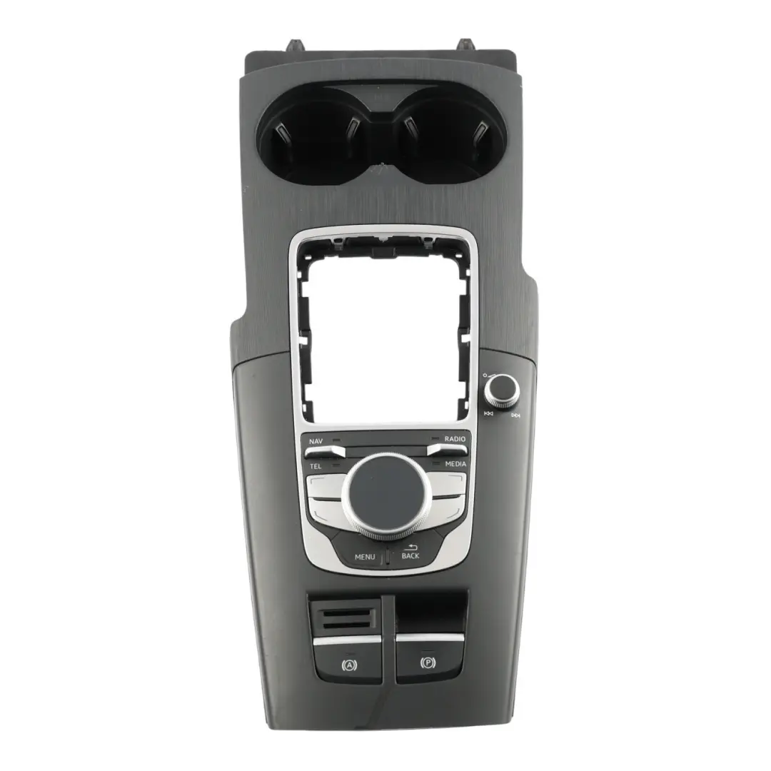 Audi A3 8V Centre Console Cup Holder Surround Trim Multimedia Control - SKU RHD-8V2864261A-1 - Part number 8V2864261A