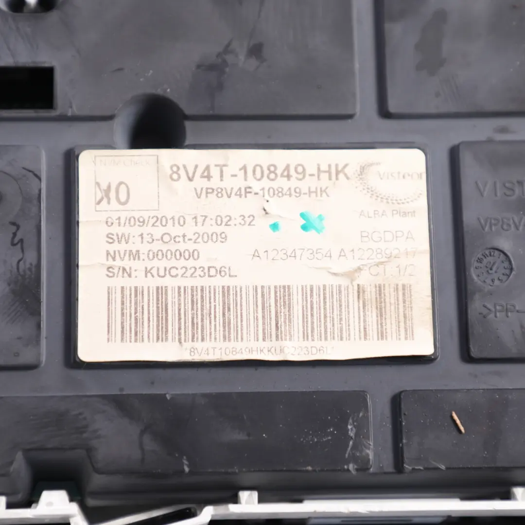 Ford Kuga C394 Speedometer Instrument Cluster Diesel Manual - SKU RHD-8V4T-10849-HK - Part number 8V4T-10849-HK