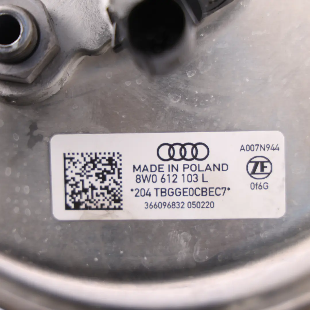 Brake Servo And Master Cylinder to Audi A4 B9 A5 F5 with Part number 8W0612103L Audi A4 B9 A5 F5 Brake Servo And Master Cylinder - SKU RHD-8W0612103L - Part number 8W0612103L