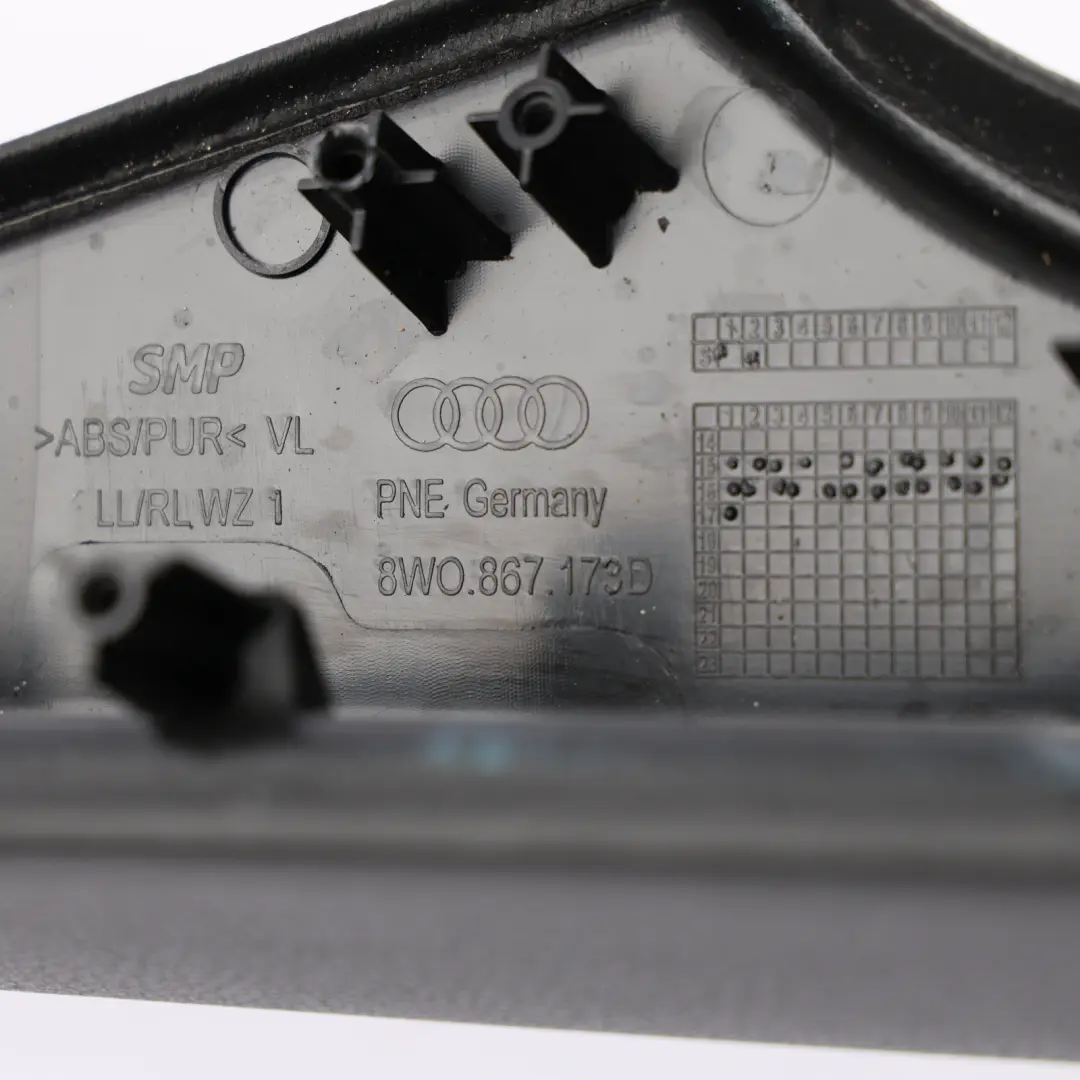 Audi A4 B9 A5 F5 Front Door Card Armrest Handle Trim Left N/S - SKU RHD-8W0867173D - Part number 8W0867173D